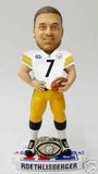 Pittsburgh Steelers  BIG BEN Roethlisberger #7 Superbowl 40 Ring Base Bobblehead