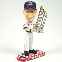 Dustin Pedroia  #15 (Boston Red Sox) 2007 Major League Baseball Trophy Bobblehead by Forever Collectibles