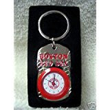 Boston red sox dog tag clock keychain