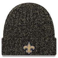 New Orleans Saints New Era Women's 2018 NFL Sideline Cold Weather Official Knit Hat – Black