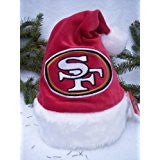 SF 49ers NFL infant plush santa hat