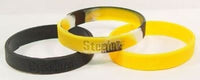 OFFICIAL NFL PITTSBURGH STEELERS WRISTBAND BALLER BRACELET SET OF 3