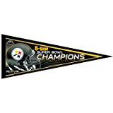 Pittsburgh Steelers Super Bowl 43  six time Champions Collector pennant