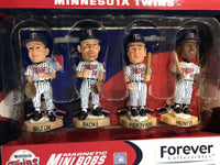 Minnesota Twins retro 4 player mini bobblehead set