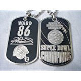 RARE HINES WARD PITTSBURGH STEELERS SUPER BOWL XL (40) CHAMPION BLATINUM DOGTAG