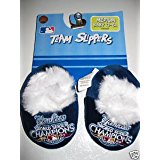 New York Yankees World Series Championship logo baby bootie slippers