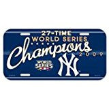 New York Yankees 2009 World Series Champions License Plate