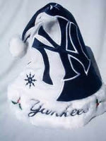 New York Yankees xmas holly official MLB Team logo Santa Hat